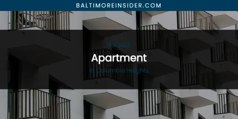 The Absolute Best Apartment in Columbia Heights