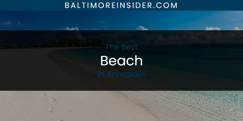 The Absolute Best Beach in Annapolis  [Updated 2025]