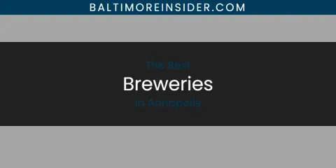 The Absolute Best Breweries in Annapolis