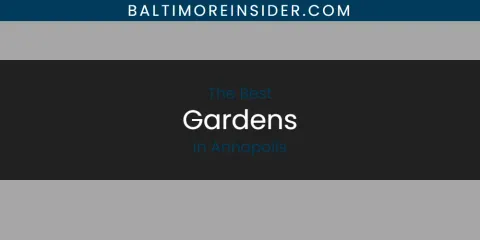The Absolute Best Gardens in Annapolis